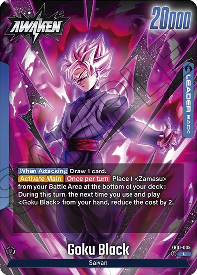 Goku Black - FB01-035 (Alternate Art)