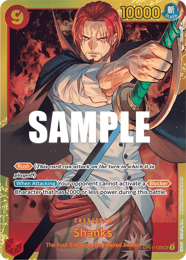 Shanks (Alternate Art Secret Rare)