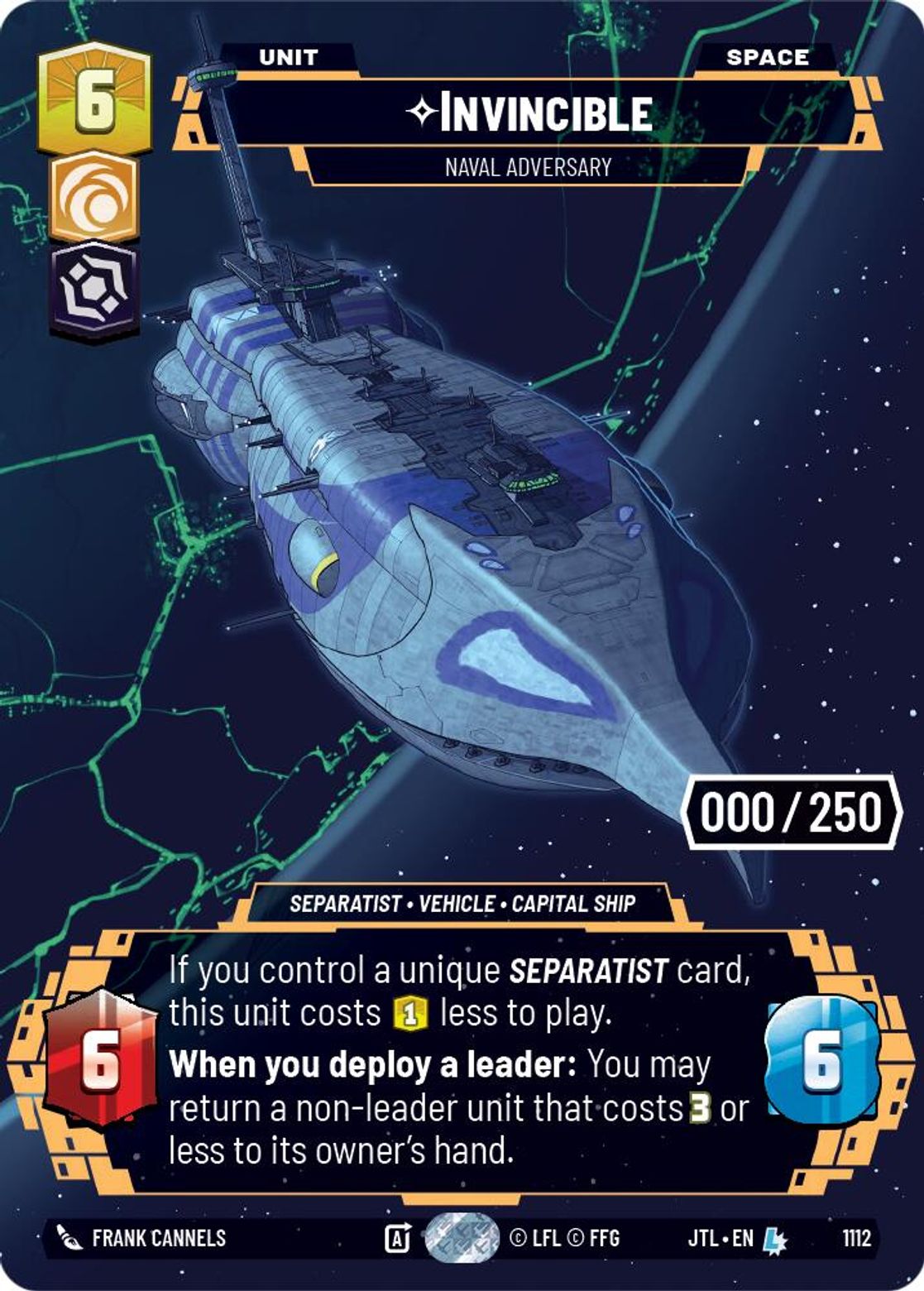 Invincible, Naval Adversary