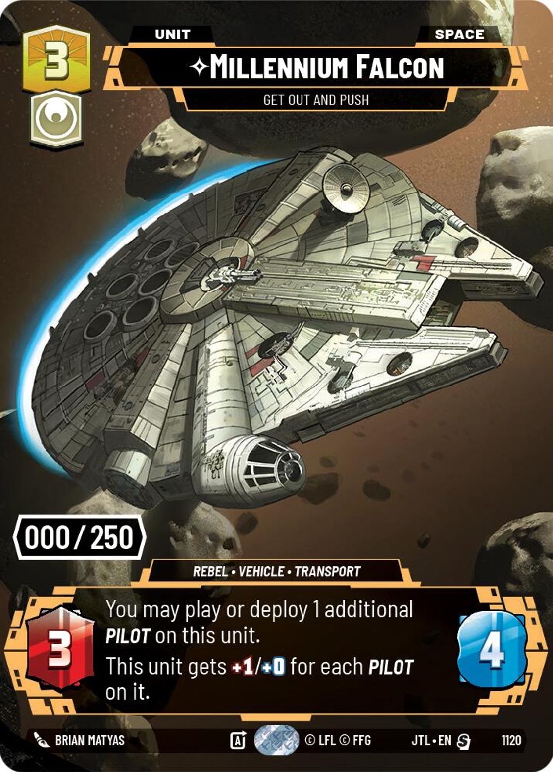 Millennium Falcon, Get Out And Push